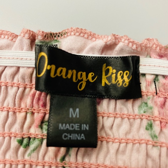 Sweater top, ruffled, used once, Orange Riss, M - Picture 6 of 7